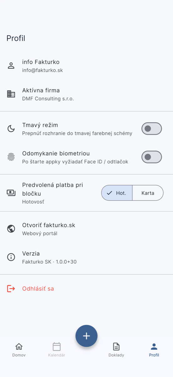 Fakturko – Profil